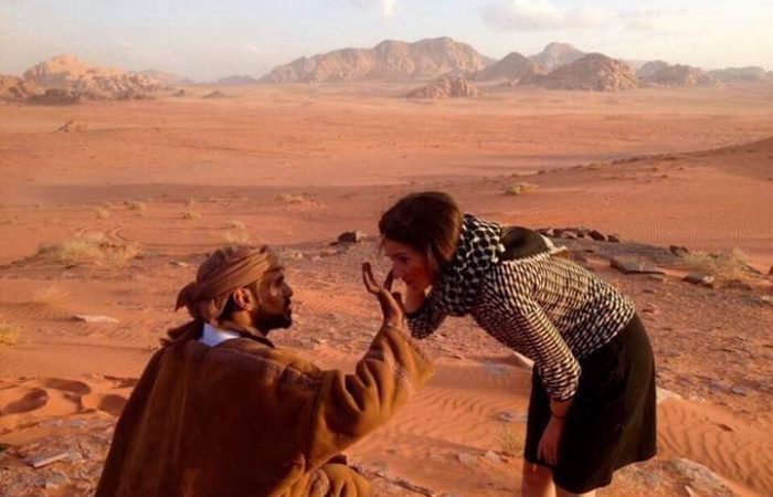 Ali Al Zalabieh - Bedouin with guest, Wadi Rum